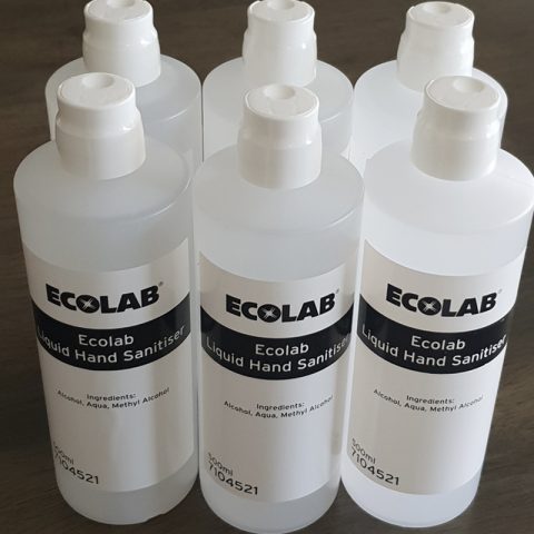 ECOLAB Liquid Hand Sanitiser 6 x 500ml | Aditek Distribution